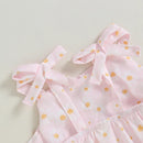 Princess Toddler Kid Girls Casual Dress Party Floral Strap Sleeveless Dresses For Girl Summer Costumes