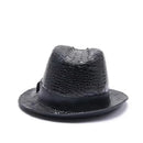 Genuine leather sun hat