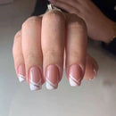 24pcs French Finished Nails Art Seamless Removable Nails Decoration Acrylic Press On Nails Tips
