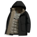 Down Jacket Men Winter Casual Lightweight Warm White Duck Down Parka Short Puffer Coat
