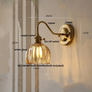 Wall Lights Dining Room Kitchen Nordic Modern Glass Copper Knob Switch Wandlamp