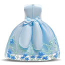 Flower Girl Dress Children Wedding Communion Formal Sleeveless Lace Princess Elegant Party Prom Dresses For Kids