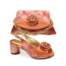 Latest Purple Shoe and Bag Set for Women Shoe and Bags Set for Party Elegant Wedding Shoes Bride