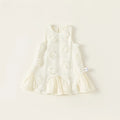 Toddler Girls Sleeveless Dress Floral Ruffle Hem Sundress Baby Princess Outfit Kids Clothes