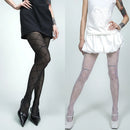 Women Diamond Shape Grid Sheer Pantyhose Elastic Nylon Tights Thin Stockings