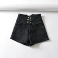 Women Autumn Denim Mini Shorts High Waist Blue Shorts Female Trousers Outwear Women Sexy Shorts