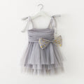 Baby Girl Clothes Bow Tie Decoration Sling Baby Girl Dress Birthday Princess Puffy Dresses