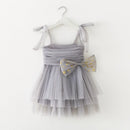 Baby Girl Clothes Bow Tie Decoration Sling Baby Girl Dress Birthday Princess Puffy Dresses