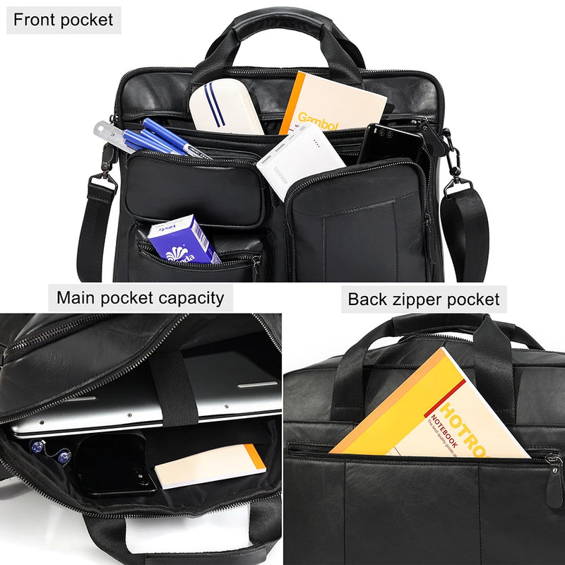 Men's Business Briefcase Laptop Laptop Office Business Messenger Bag Shoulder Bag Handbags