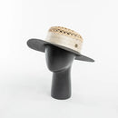 Summer Casual Hand-woven Hollow Sun Hat Ribbon Flat Top Straw Hat Sunshade