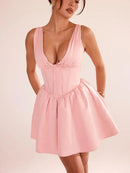 Dresses Women Summer Dress Mini Dress Satin Elegant Dresses