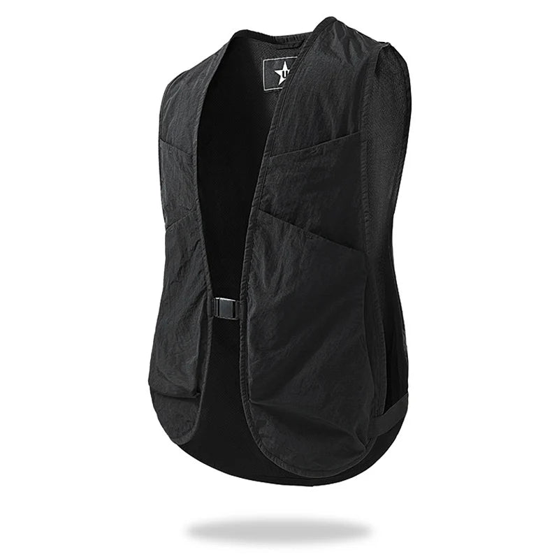 Summer Men's Multi-Pocket Vests Quick Dry Men Sports Mesh Breathable Jacket Man Photography Waistcoats
