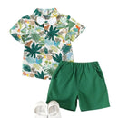 Children gentleman summer clothes striped short sleeve tops + white shorts 2 pcs clothing sets for kids baby boys party suits