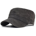 Four Seasons Canvas Cotton Military Caps Men Unique Design Flat Top Hat