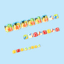 24pcs Summer Cute Fake Toe Nails Beach Coconut Tree Fruit False Toenail Tips for Women Press on Toenails