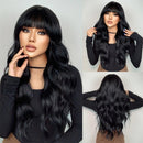 Light Blonde Wig Long Wavy Hair Wigs with Bangs for Women Party Daily Hair