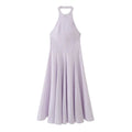 Lavender dress with thin straps on a white background, Obroi