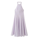 Lavender dress with thin straps on a white background, Obroi