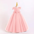 Elegant Dress for Girls Tulle Flower Wedding Evening Bridesmaid Birthday Party Gown 8-12 Years
