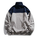 Autumn Polar Fleece Contrast Sweatshirts For Men