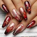 Nails for women Spring summer flowers birds design press on false nail art