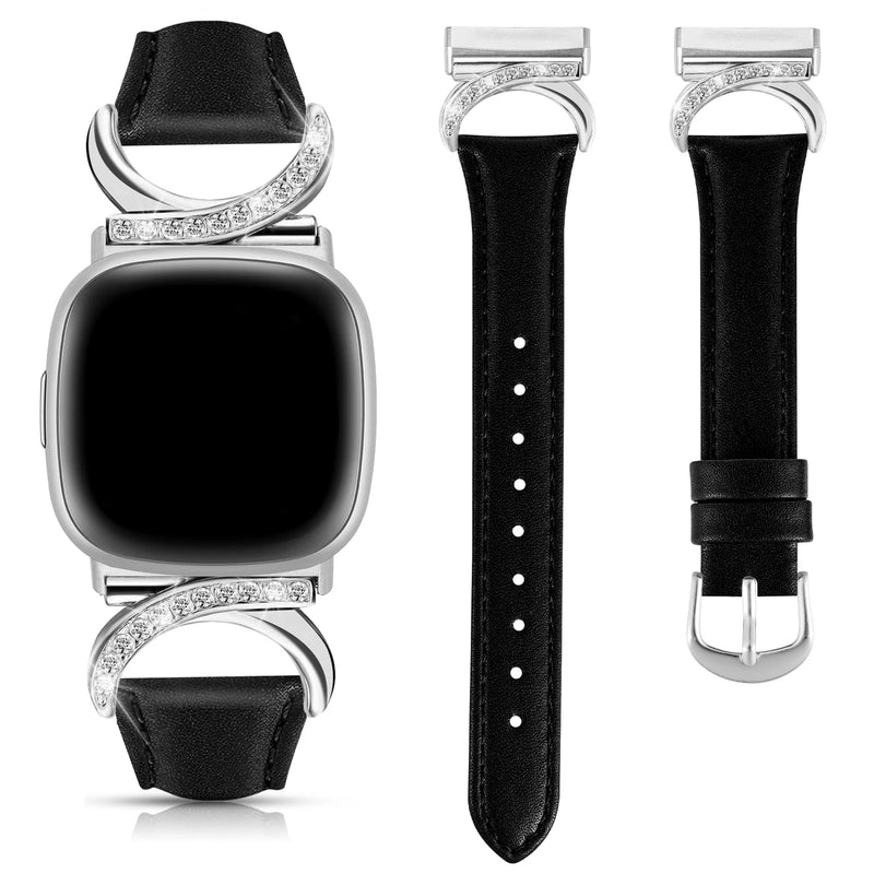 Compatible with Fitbit Versa 4/3 & Sense 2/Sense Smartwatch Interlocking Latch Replacement Band