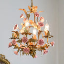 Floral Chandelier Rose Chandeliers Home Lighting Fixtures