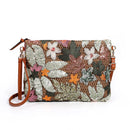 Embroidered Sequins Clutch Bag for Women Flower Straw Shoulder Crossbody Bags Summer Bag Vacation Big Purses