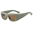 Square Sunglasses Stripe Frame Hip Hop Sun Glasses Unique Punk Shades Outdoor Eyewear