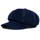 Berets Denim Octagonal Cap Artist Painter Beret Hat Male Female Flat Cap Spring Autumn Beret Cap