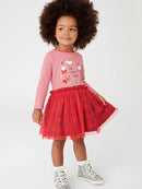 Cartoon Santa Claus Baby Girl Dresses Kids Doll House Clothes Cosplay Costume Children Long Sleeve Casual Performance clothing