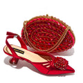Women's Gold Shoes and Handbag Set, Elegant Matching Party Heels and Purse, Luxury-Inspired Italian