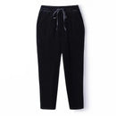 Autumn Winter Harem Pants For Women Slender Elastic Waist Solid Velvet Carrot Casual Trousers