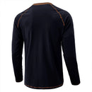 Men Henley Collar Solid Color Tee Tops Men Casual Slim Fit Tshirts Men Tees
