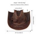 Genuine Leather Men Western Cowboy Hat Vintage Cap Handcrafted Western Shapeable