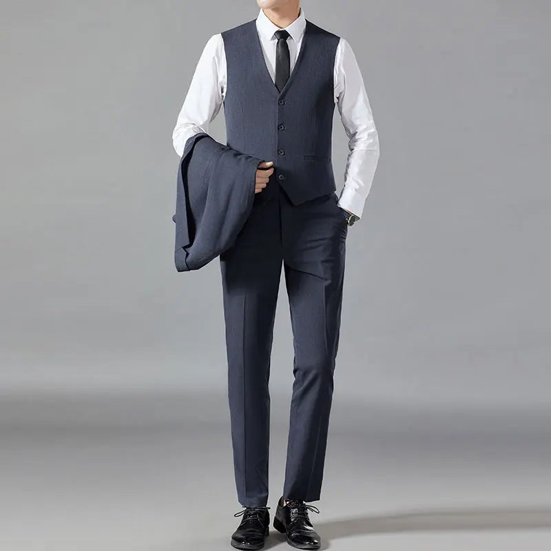 Handsome casual boutique men's suit suit slim