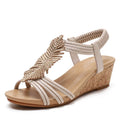 Women Casual Wedge Sandals Summer Roman Shoes Thick Sole