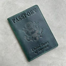 Genuine Leather Passport Cover USA Travel Men Genuine Leather Cover The Passport America Passport Pouch