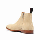 Handmade Casual Men Shoes Leather Dress Ankle Boots Pointed Chelsea Boots