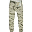 Men Cargo Pants Slim Fit Cone Pants Casual Outdoor Sports Streetwear Couples Solid Color Cargo Pants Male