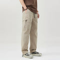 Spring Summer Thin Casual Pant Men Retro Loose Cargo Pants Trousers