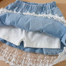 Kids Girls Princess Skirt Summer Children Mesh Denim Skirts Baby Girl Cute Clothing