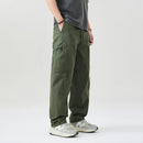 Spring Summer Thin Casual Pant Men Retro Loose Cargo Pants Trousers