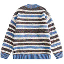 Men Sweater Striped Pullover Knitted Jumpers Hip Hop Streetwear Sweaters for Man