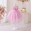 Butterfly Princess Dress for Girls Children's Trailing Birthday Party Puffy Costume Gown