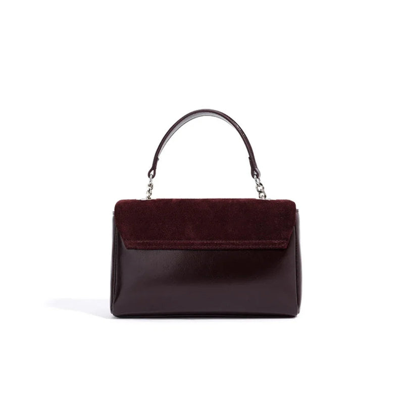 Winter Classic Compact Bag Matte Leather Women Crossbody Bag Chain Strap Shoulder Bag