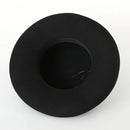 Classical Hat Flat Top Hats Warm Winter Wool Fedora Hats Brim Derby Ladies Hat