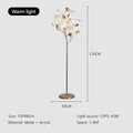 Floor Lamp Nordic Sofa Modern Tall Floor Lamp Art Decoration Decor Leaf Standing Lamp