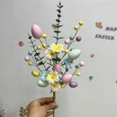 Easter Decoration Artificial Egg Tulip Flower Branch Daisy Flower DIY Bouquets for Easter Party Home Table Decors