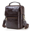 Genuine leather messenger bag for men flap bag luxury brand crossbody bags for 9.7" Ipad